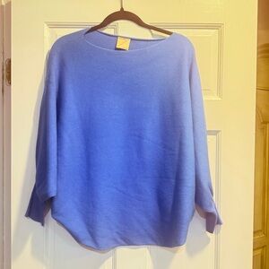 Kerisma Blue Crew Neck Sweater Soft Knit Casual